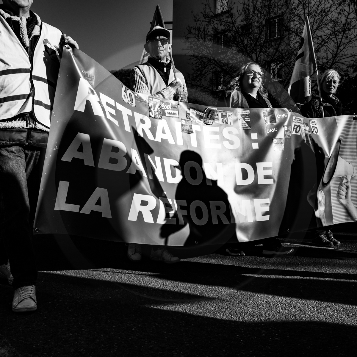 11 février 2023 : Manifestation contre la réforme des retraites à Gap (Hautes-Alpes)