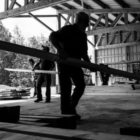 Construction d'une cabane