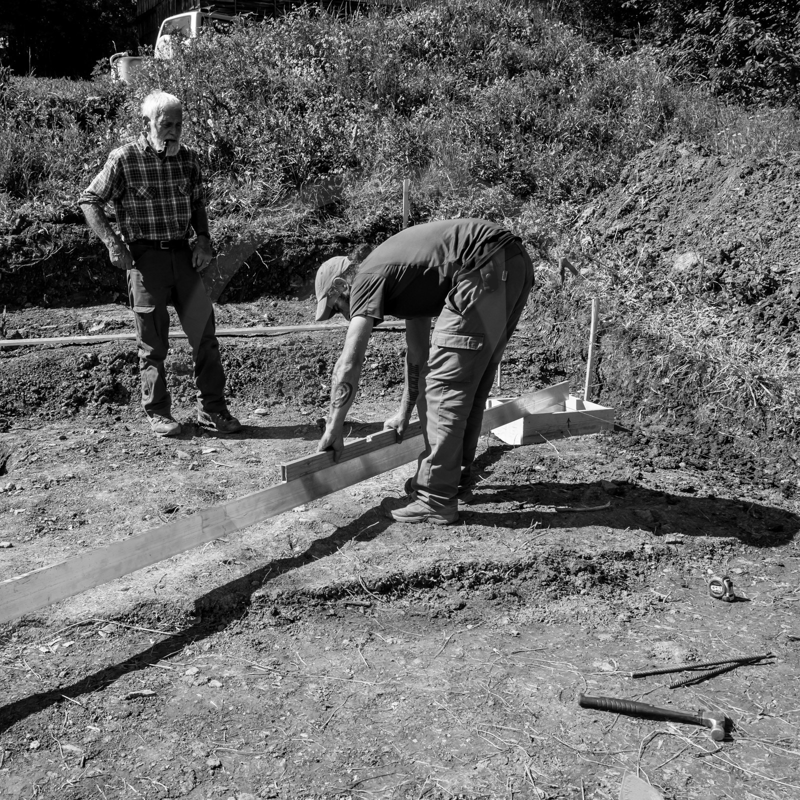 L'installation de la cabane