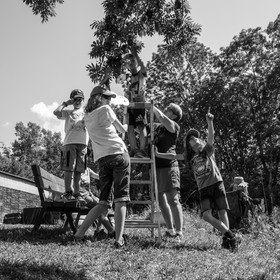Avec l'école de Saint-Bonnet
