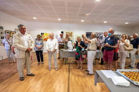 Vernissage de l'exposition Henri Bosco, le poète et les images de Liliane Marco à Lourmarin
