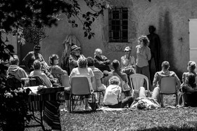 03 juillet 2024 : Création participative de L'homme de l'Ouort avec Barbara Fougnon, artiste plasticienne