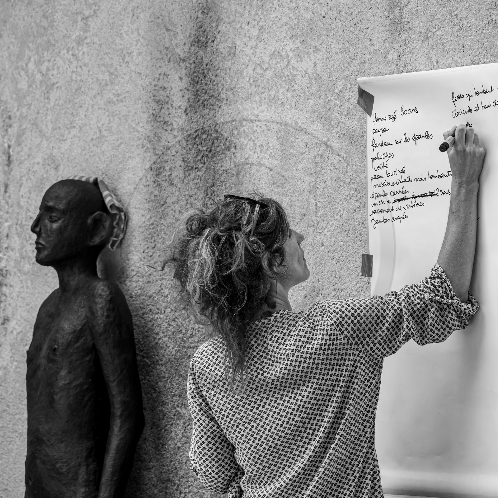 03 juillet 2024 : Création participative de L'homme de l'Ouort avec Barbara Fougnon, artiste plasticienne