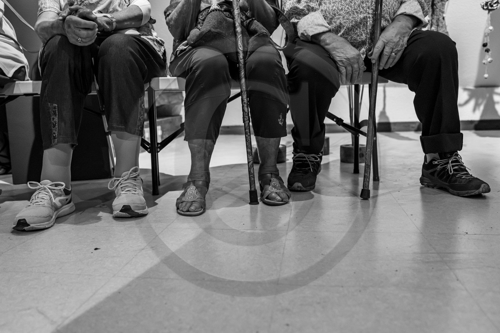 28 août 2024 : A la Maison de la Botanique du Noyer en Champsaur. Visite de l'exposition L comme laine, lien, lieu. Lectures par Les Colporteurs. Collages sur les photographies de Denis Lebioda
