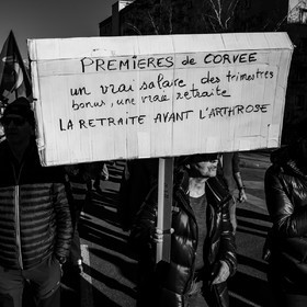 11 février 2023 : Manifestation contre la réforme des retraites à Gap (Hautes-Alpes)
