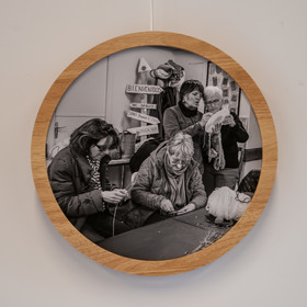 Exposition L comme laine, lien, lieu à la médiathèque de St-Bonnet-en-Champsaur