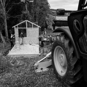 Installation de la cabane