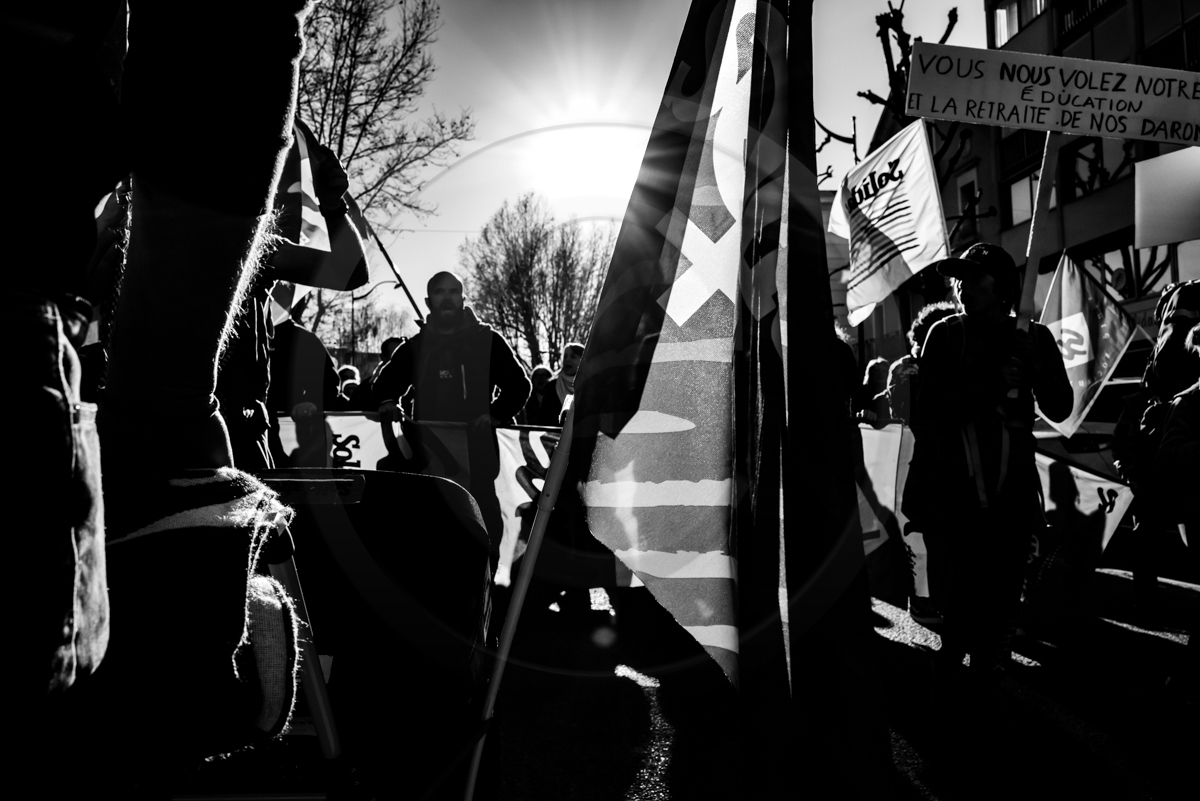 11 février 2023 : Manifestation contre la réforme des retraites à Gap (Hautes-Alpes)