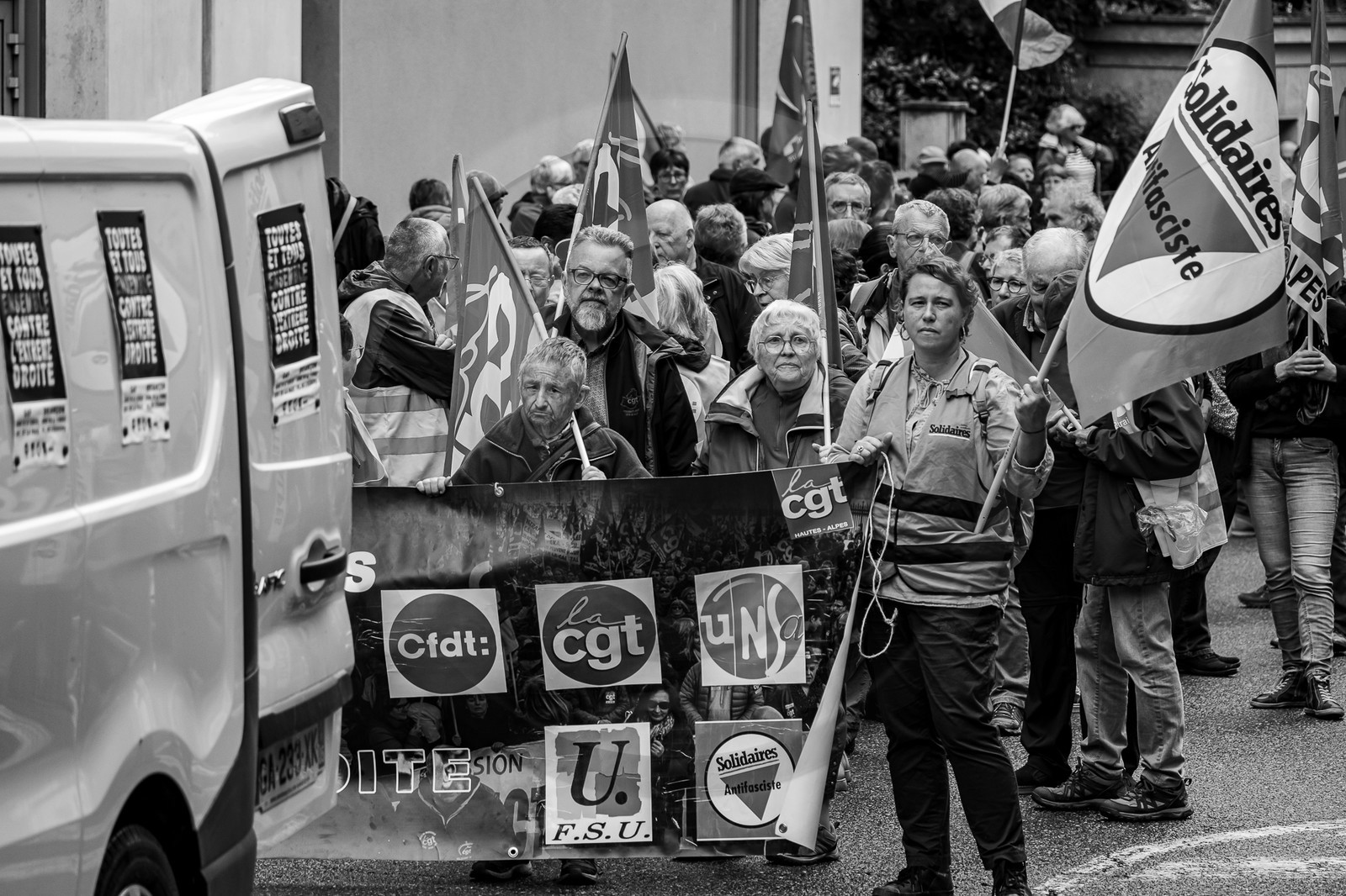 15 juin 2024 - Gap (Hautes-Alpes)- Manifestation contre l'extrême droite