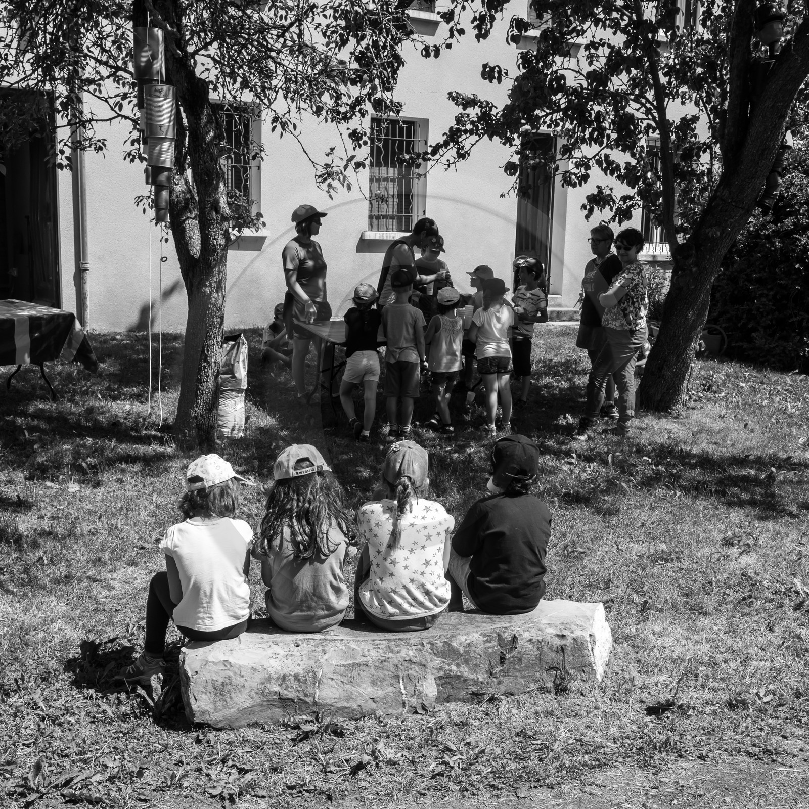 Avec l'école de Saint-Bonnet
