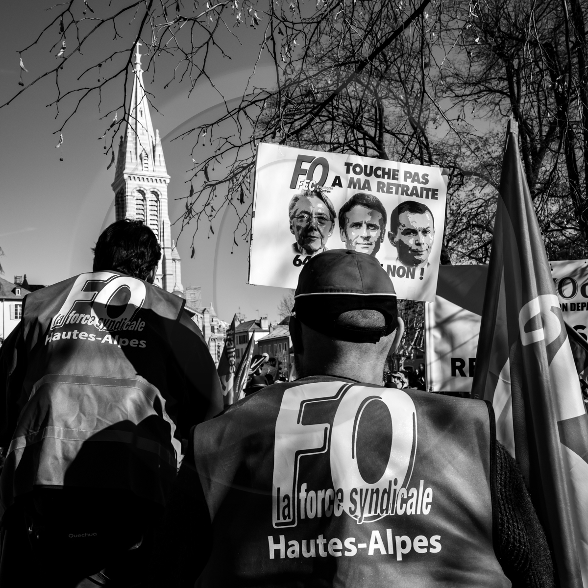11 février 2023 : Manifestation contre la réforme des retraites à Gap (Hautes-Alpes)