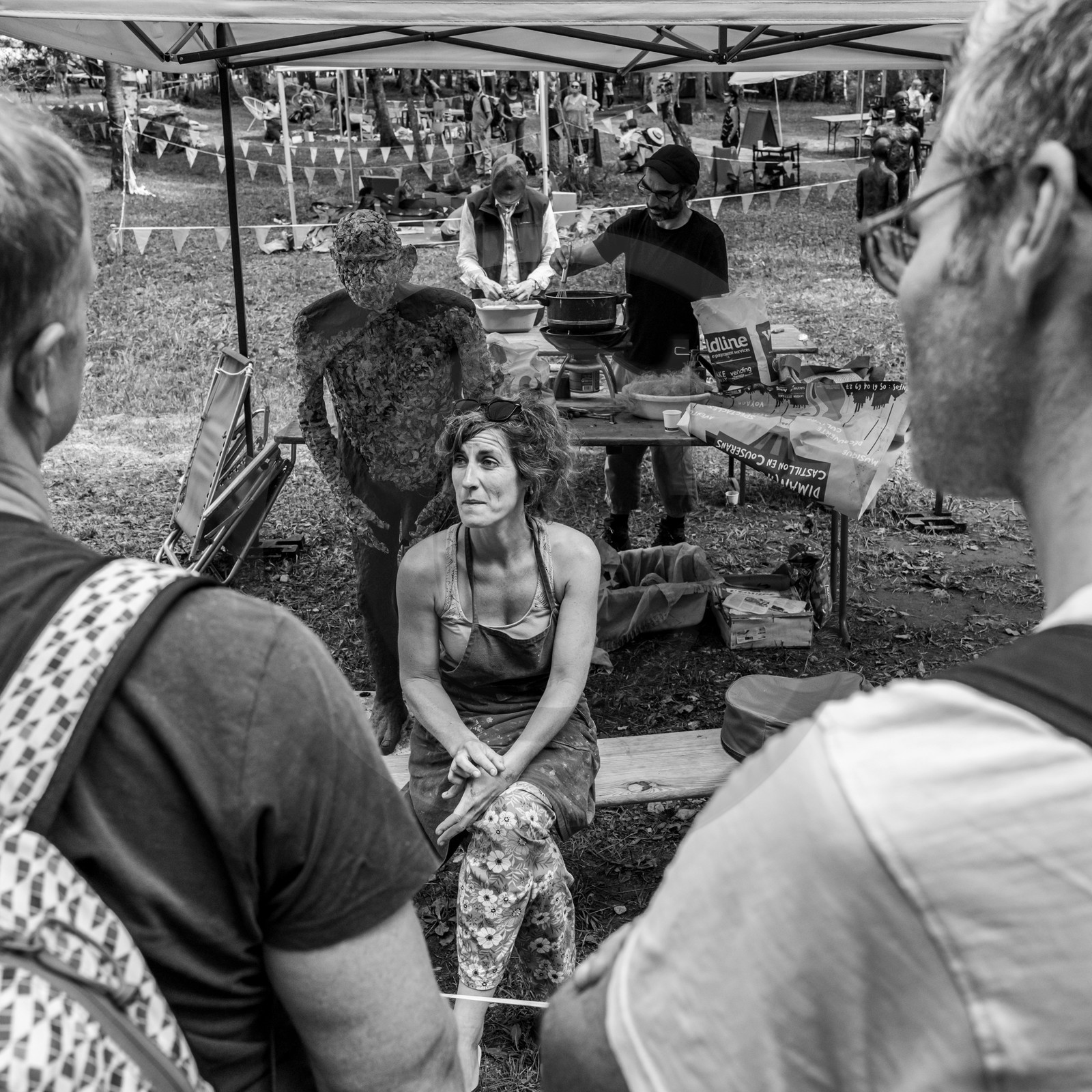14 aout 2024 : Les ateliers créatifs proposés par l'Ouort au festival  l'Echo des Mots à Saint-Jean-Saint-Nicolas