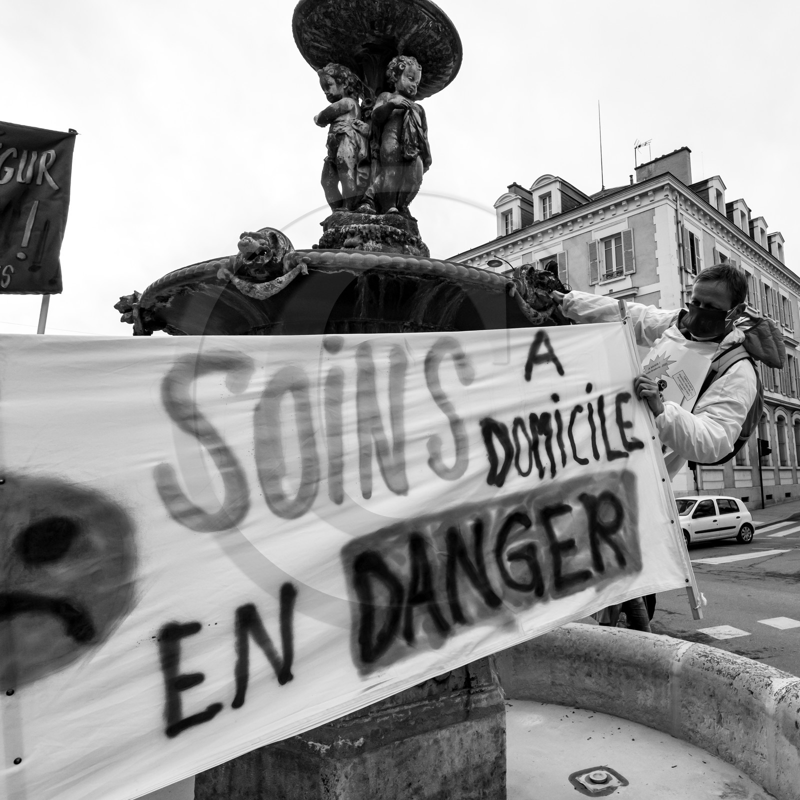 04 février 2021 à Gap (Hautes-Alpes) : Manifestation des soignants oubliés du Ségur de la santé. 04 février 2021 à Gap (Hautes-Alpes) : Manifestation des soignants oubliés du Ségur de la santé.