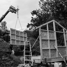 Installation de la cabane
