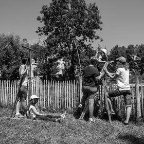 Avec l'école de Saint-Bonnet