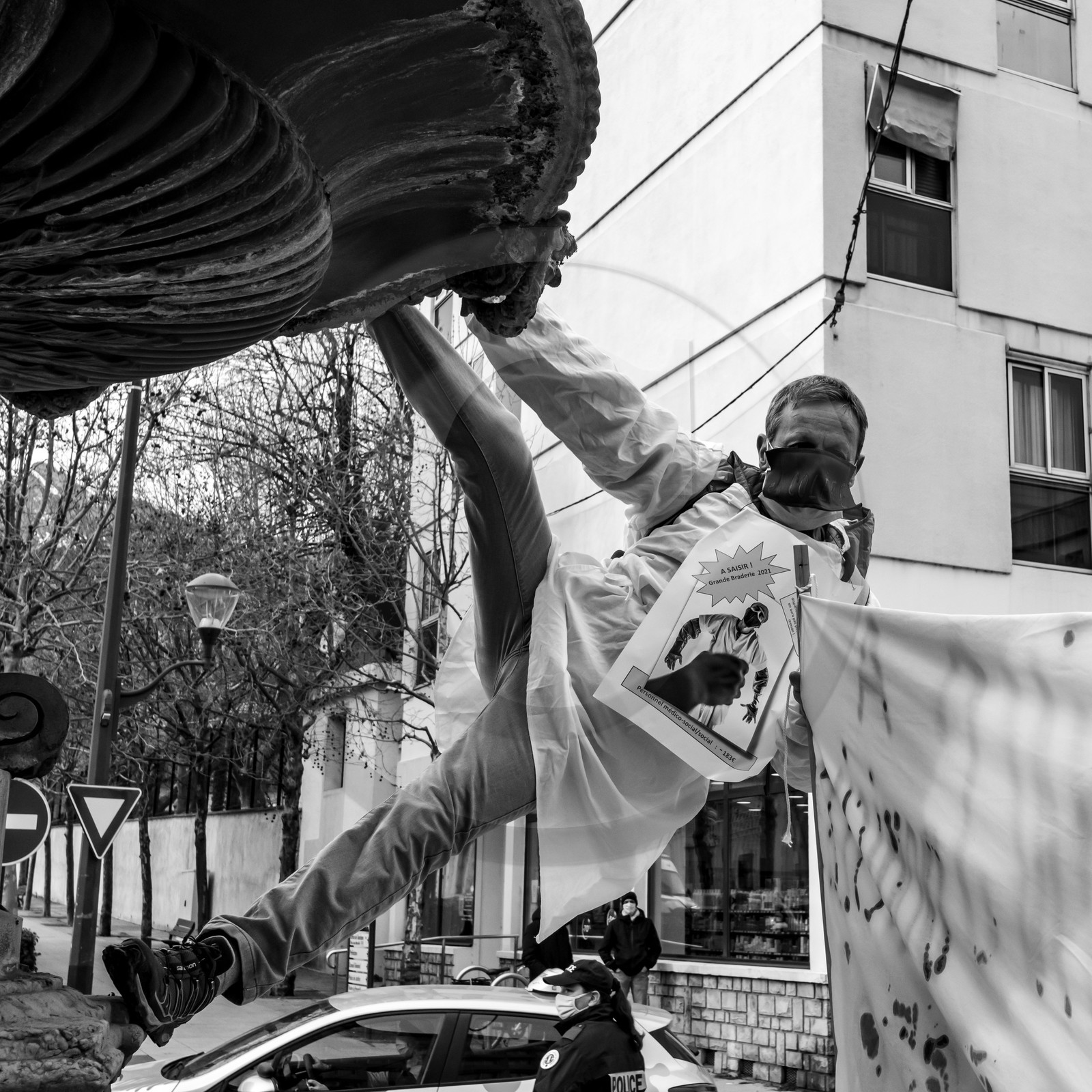 04 février 2021 à Gap (Hautes-Alpes) : Manifestation des soignants oubliés du Ségur de la santé. 04 février 2021 à Gap (Hautes-Alpes) : Manifestation des soignants oubliés du Ségur de la santé.