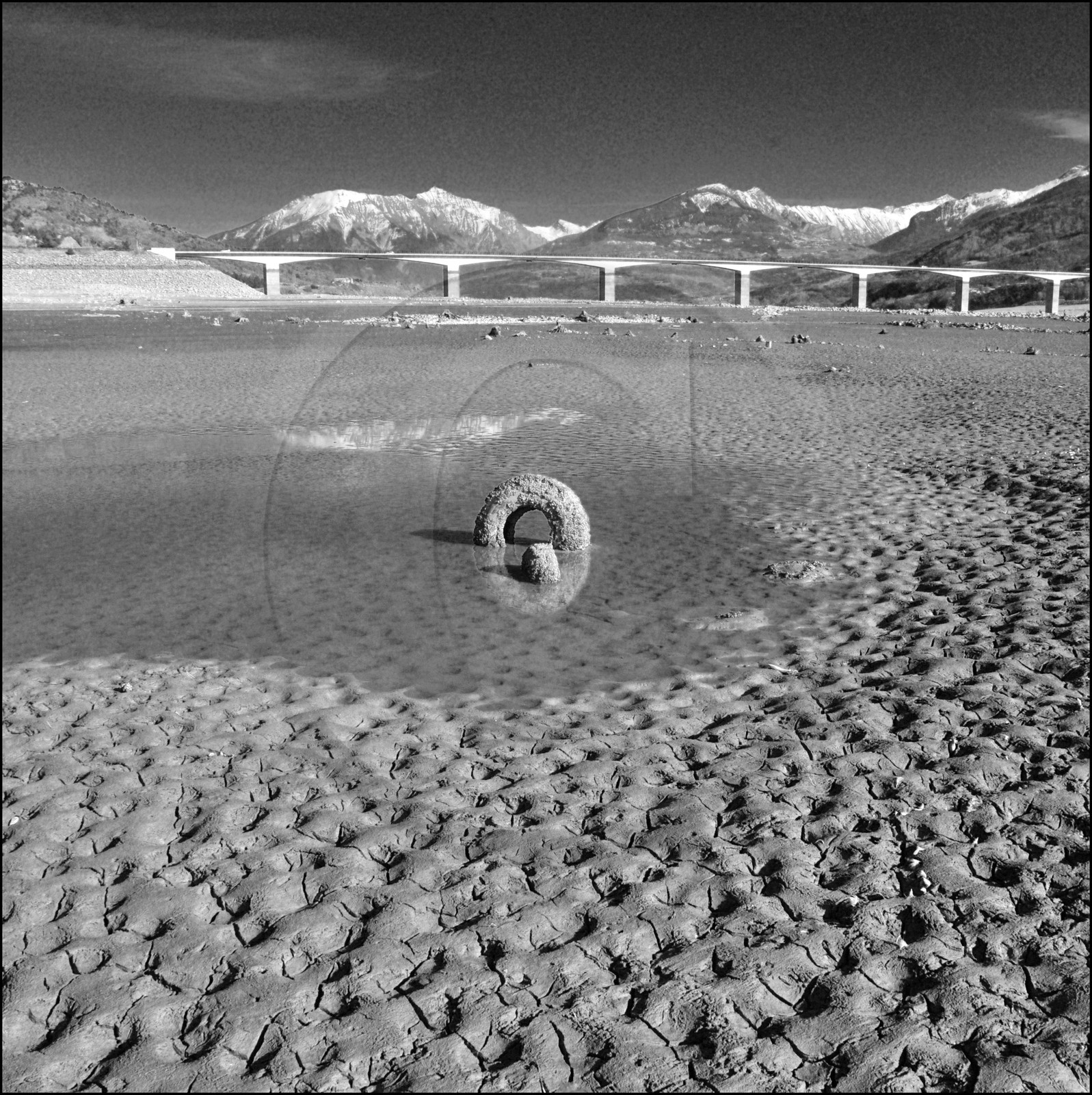 Serre-Ponçon, basses eaux Serre-Ponçon, basses eaux