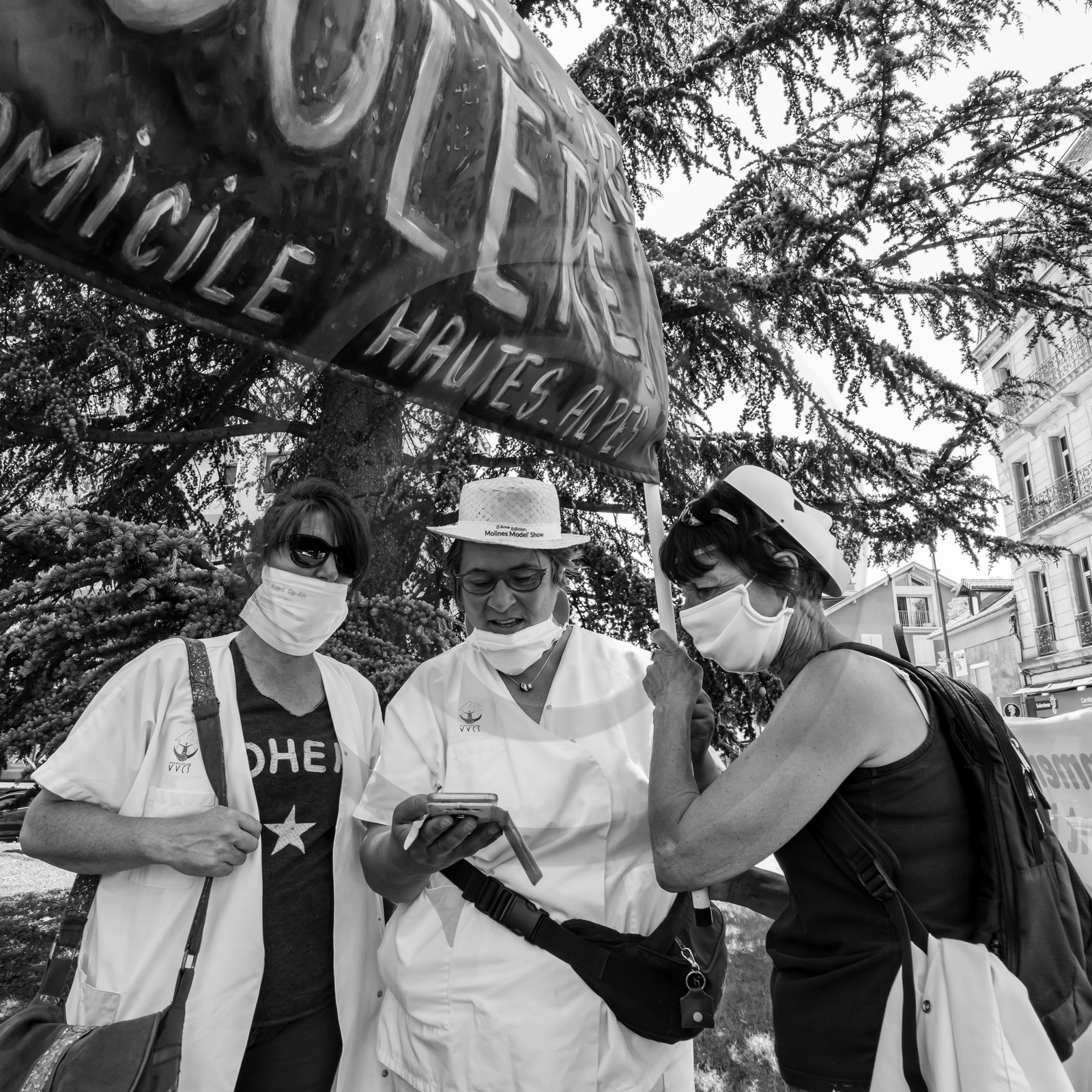15 juin 2021 à Gap (Hautes-Alpes) : Manifestation des soignants oubliés du Ségur de la santé.