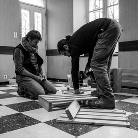 Création d'un bac à fleur avec des palettes de récupération - 05 04 2017