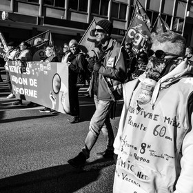 11 février 2023 : Manifestation contre la réforme des retraites à Gap (Hautes-Alpes)
