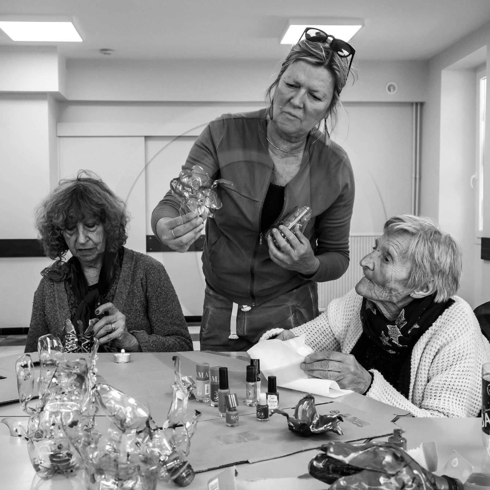 15 mai 2019 : création de fleurs en plastique