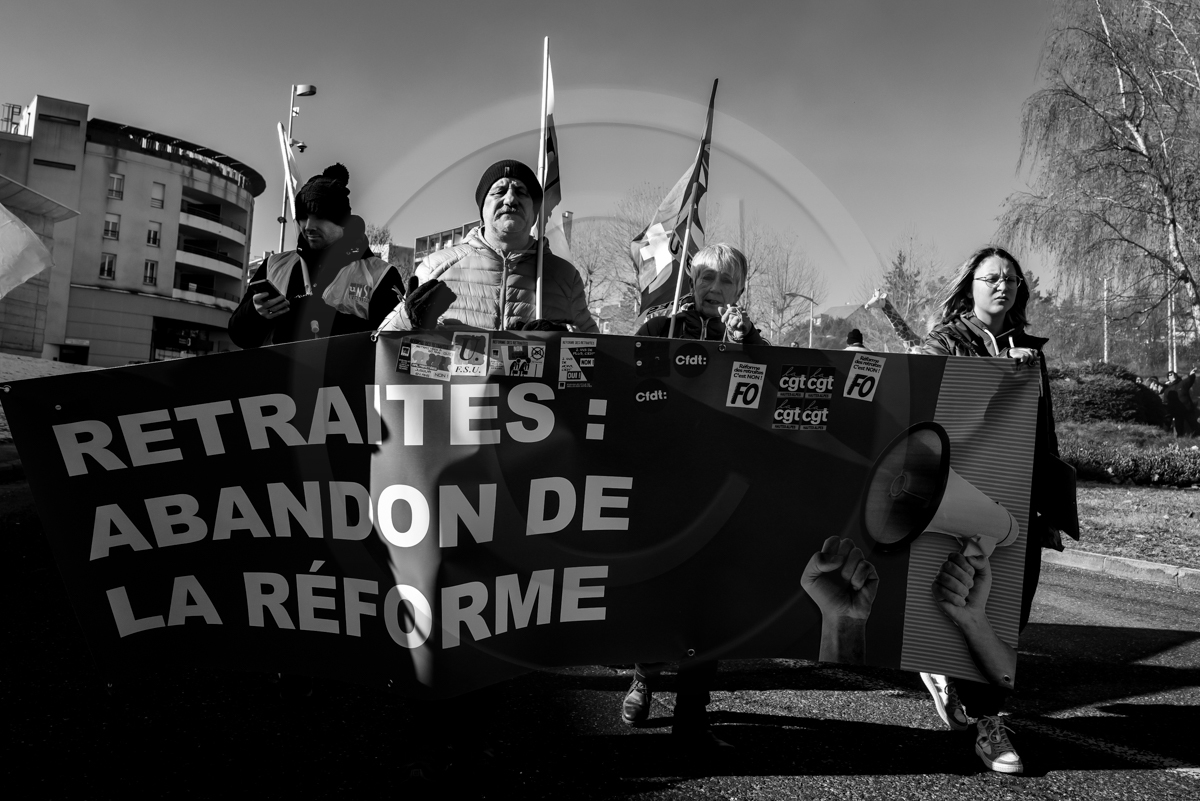 31 janvier 2023 : Manifestation contre la réforme des retraites. Plus de 4000 personnes dans les rues de Gap (Hautes-Alpes). 31 janvier 2023 : Manifestation contre la réforme des retraites. Plus de 4000 personnes dans les rues de Gap (Hautes-Alpes).