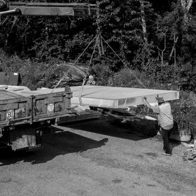 L'installation de la cabane