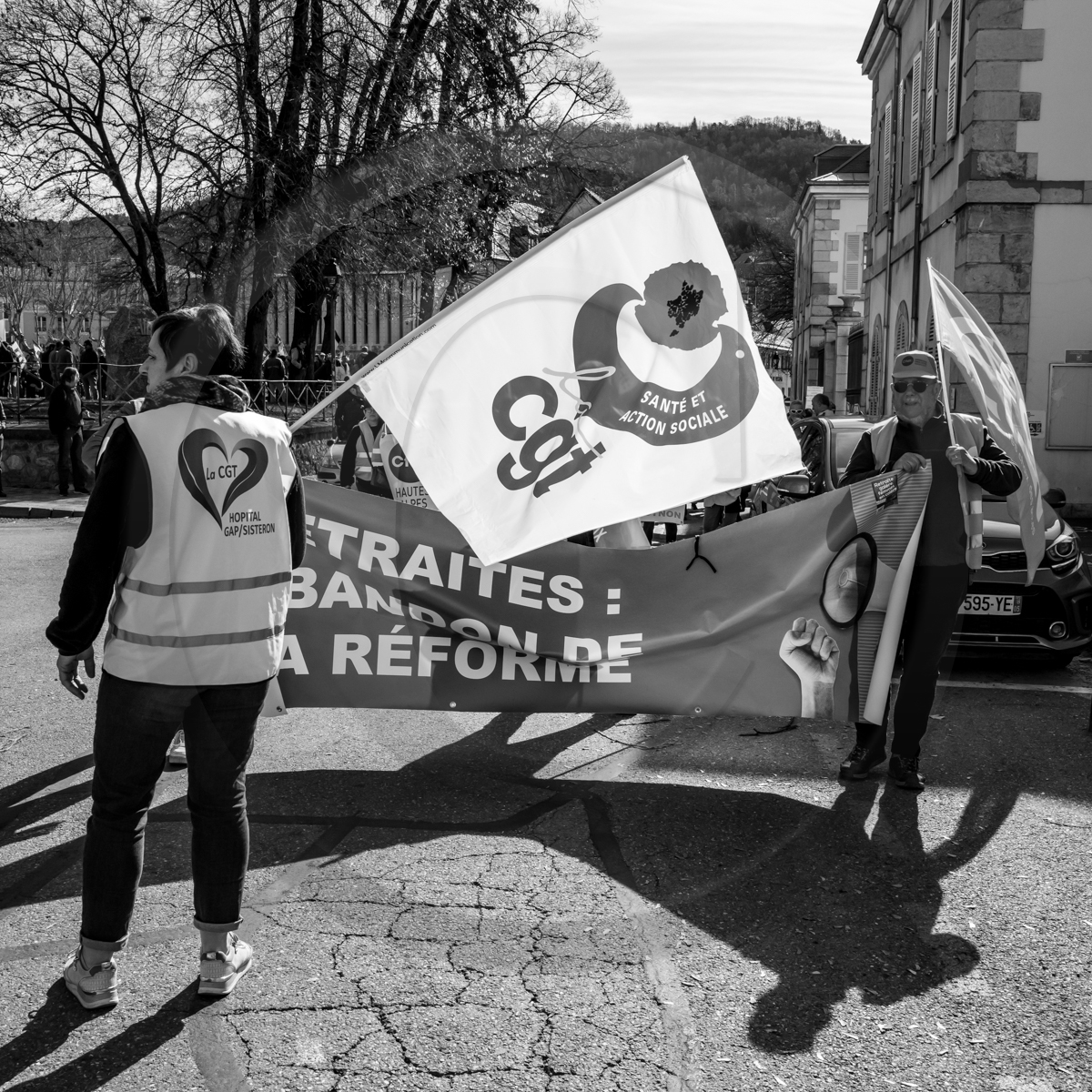 16 mars 2023 : Manifestation contre la réforme des retraites à Gap 16 mars 2023 : Manifestation contre la réforme des retraites à Gap