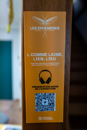 Exposition L comme laine, lien, lieu conçue par l'Ouort de Benevènt, sous la houlette de Claudine Meyer, artiste plasticienne, accompagnée de photographies de Denis Lebioda. Une proposition de la Communauté de Communes du Champsaur - Valgaudemar et de son service culturel.