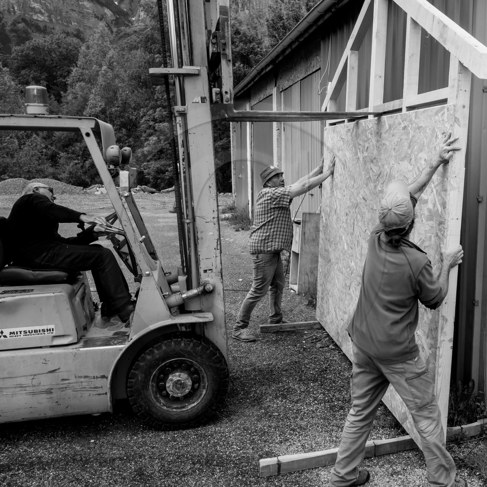 Construction d'une cabane
