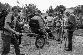 25 septembre 2024 : Promenade en joelette avec Bruno, accompagnateur en montagne et des élèves du lycée Sévigné de Gap