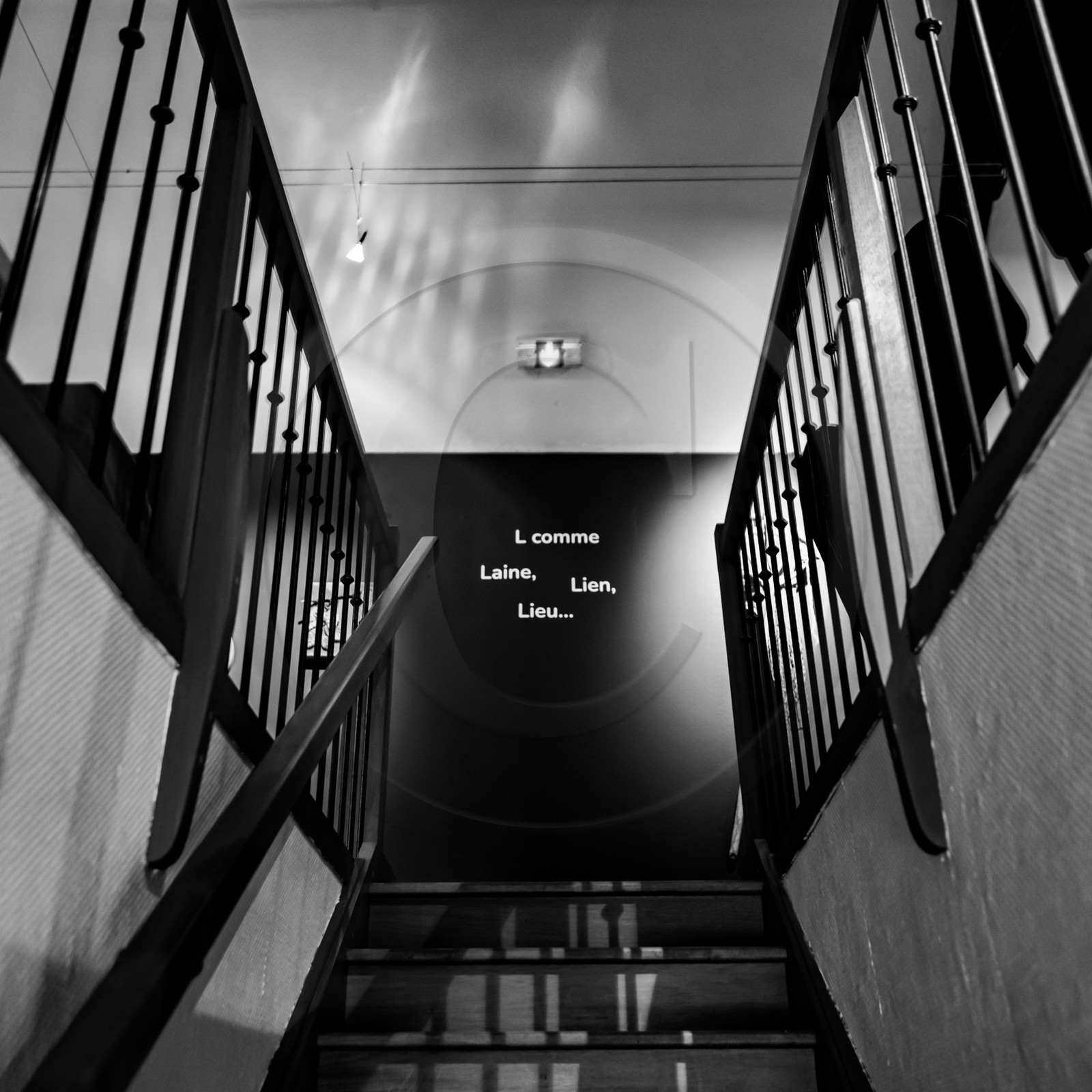 28 août 2024 : A la Maison de la Botanique du Noyer en Champsaur. Visite de l'exposition L comme laine, lien, lieu. Lectures par Les Colporteurs. Collages sur les photographies de Denis Lebioda