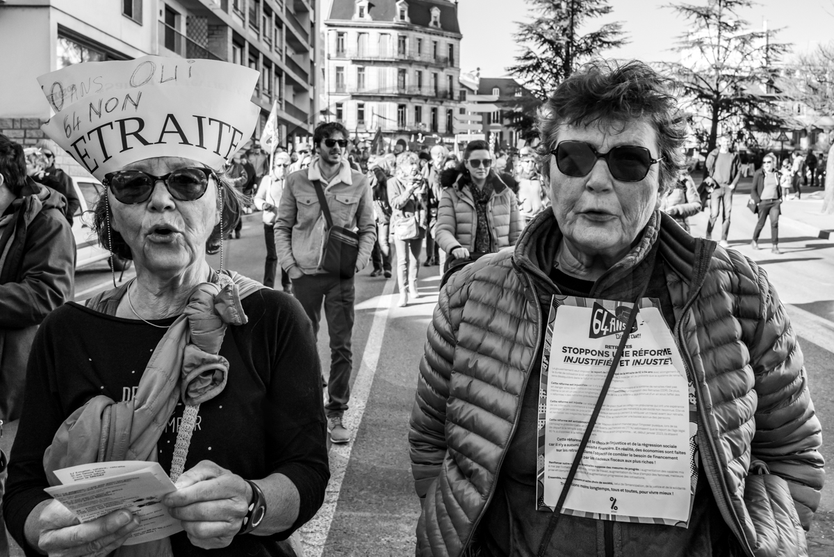 11 février 2023 : Manifestation contre la réforme des retraites à Gap (Hautes-Alpes)