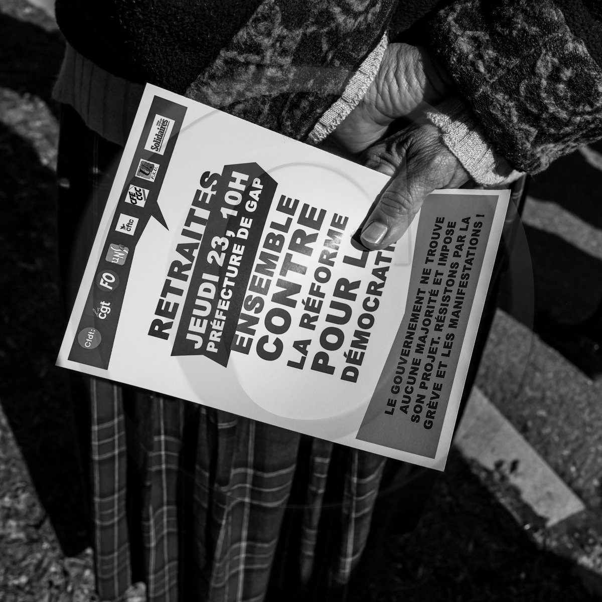 18 mars 2023 : Manifestation contre la réforme des retraites à Gap