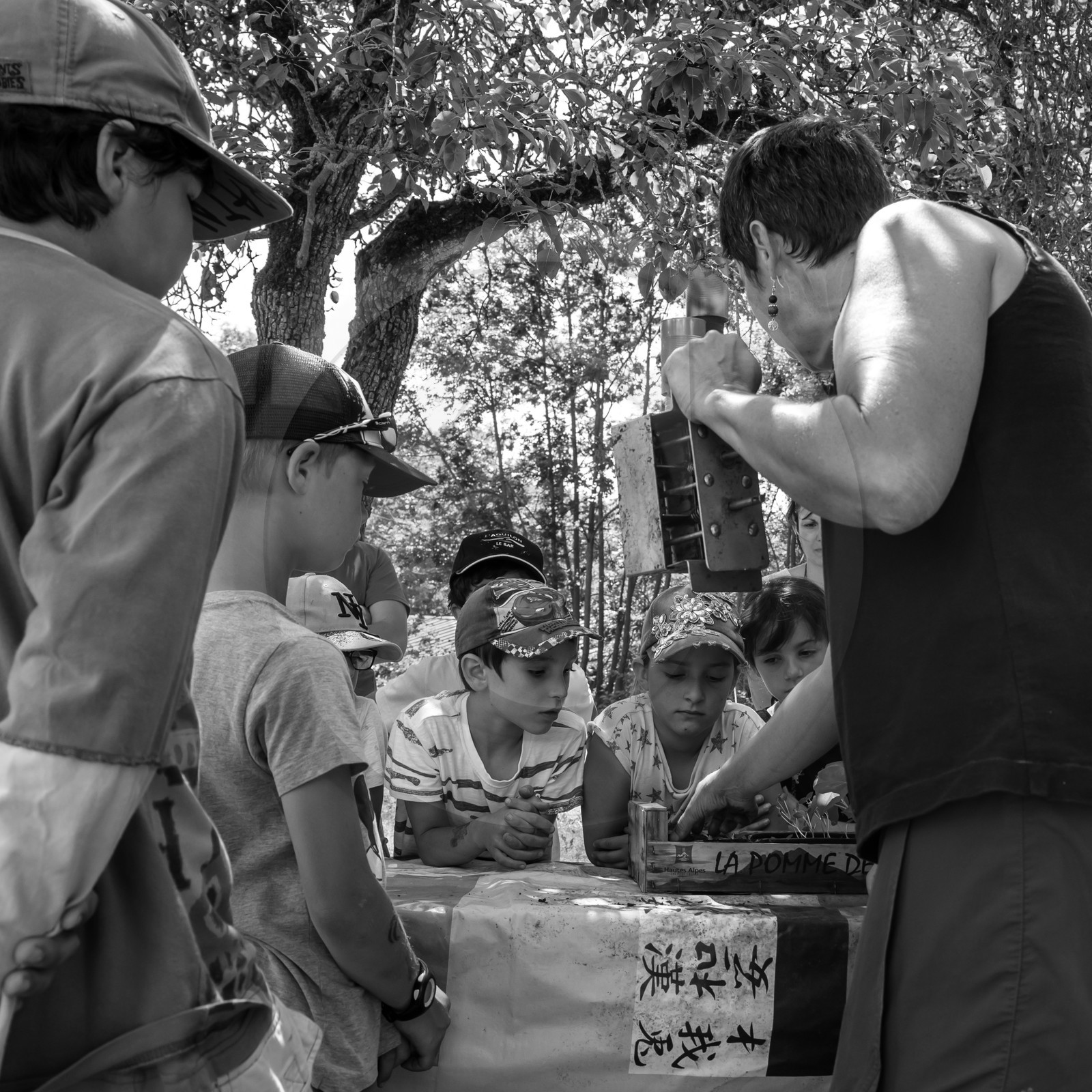 Avec l'école de Saint-Bonnet