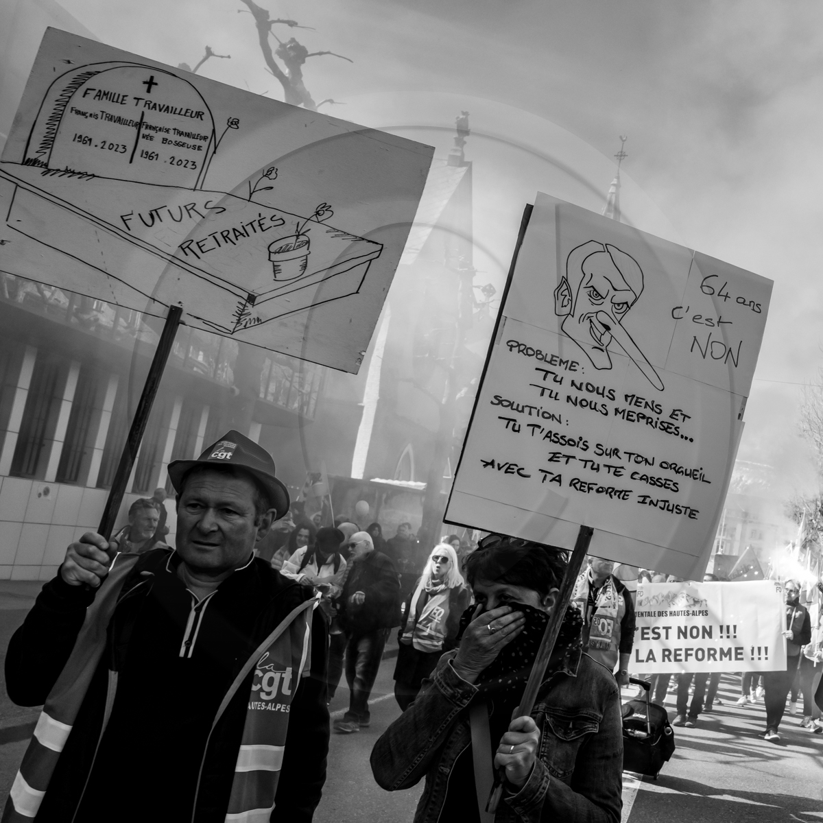 28 mars 2023 : Manifestation contre la réforme des retraites à Gap
