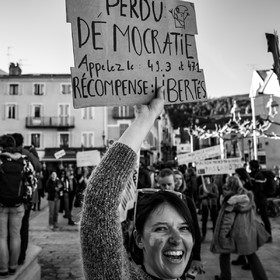 11 février 2023 : Manifestation contre la réforme des retraites à Gap (Hautes-Alpes)
