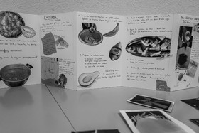 Broderies sur les photographies de Denis Lebioda, jeux, panneaux mon livre préféré, voyage en amérique latine de Claudine et Denis Meyer