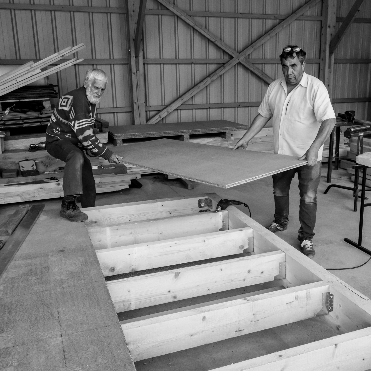 Construction d'une cabane