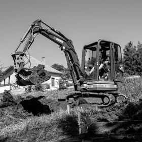 L'installation de la cabane