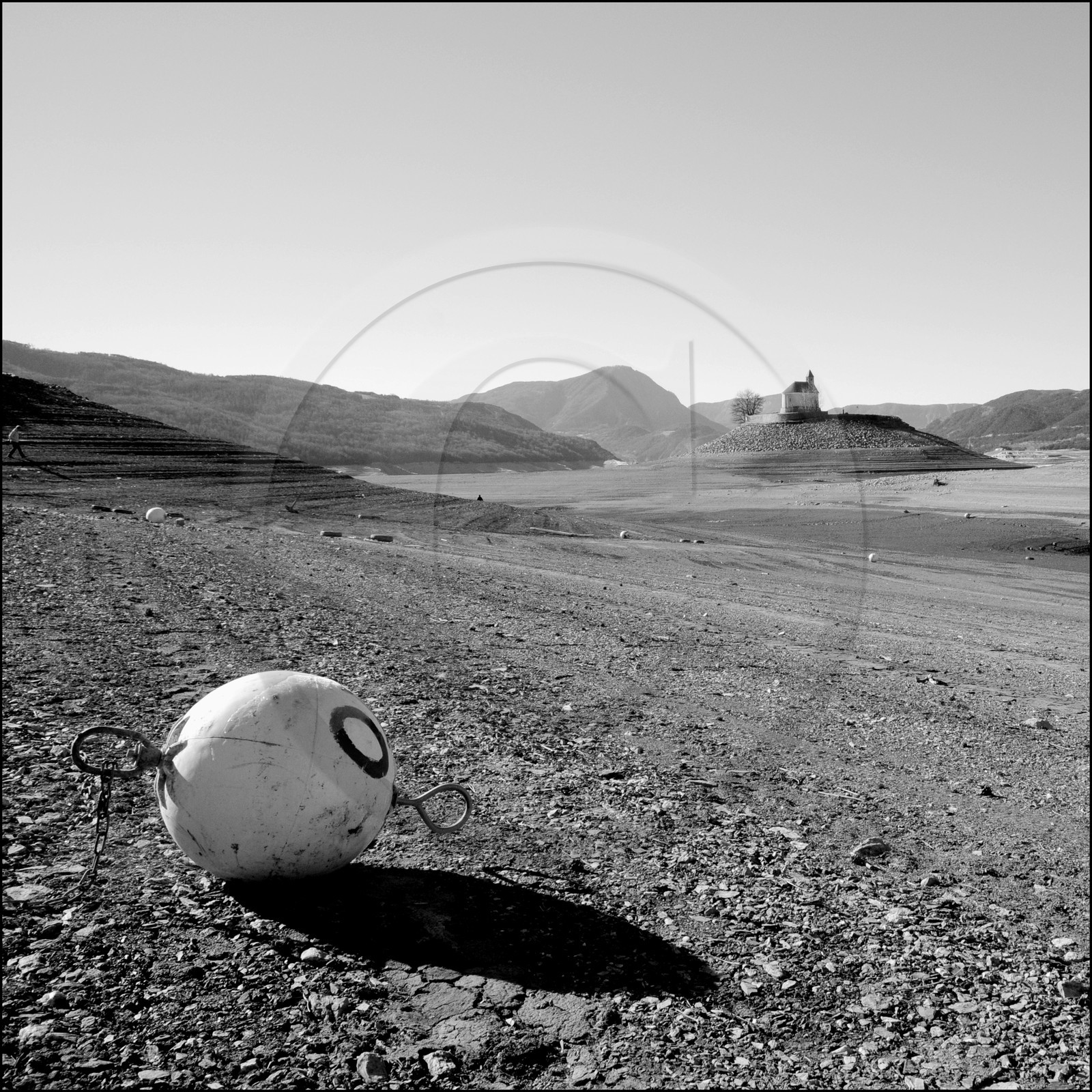 Serre-Ponçon, basses eaux