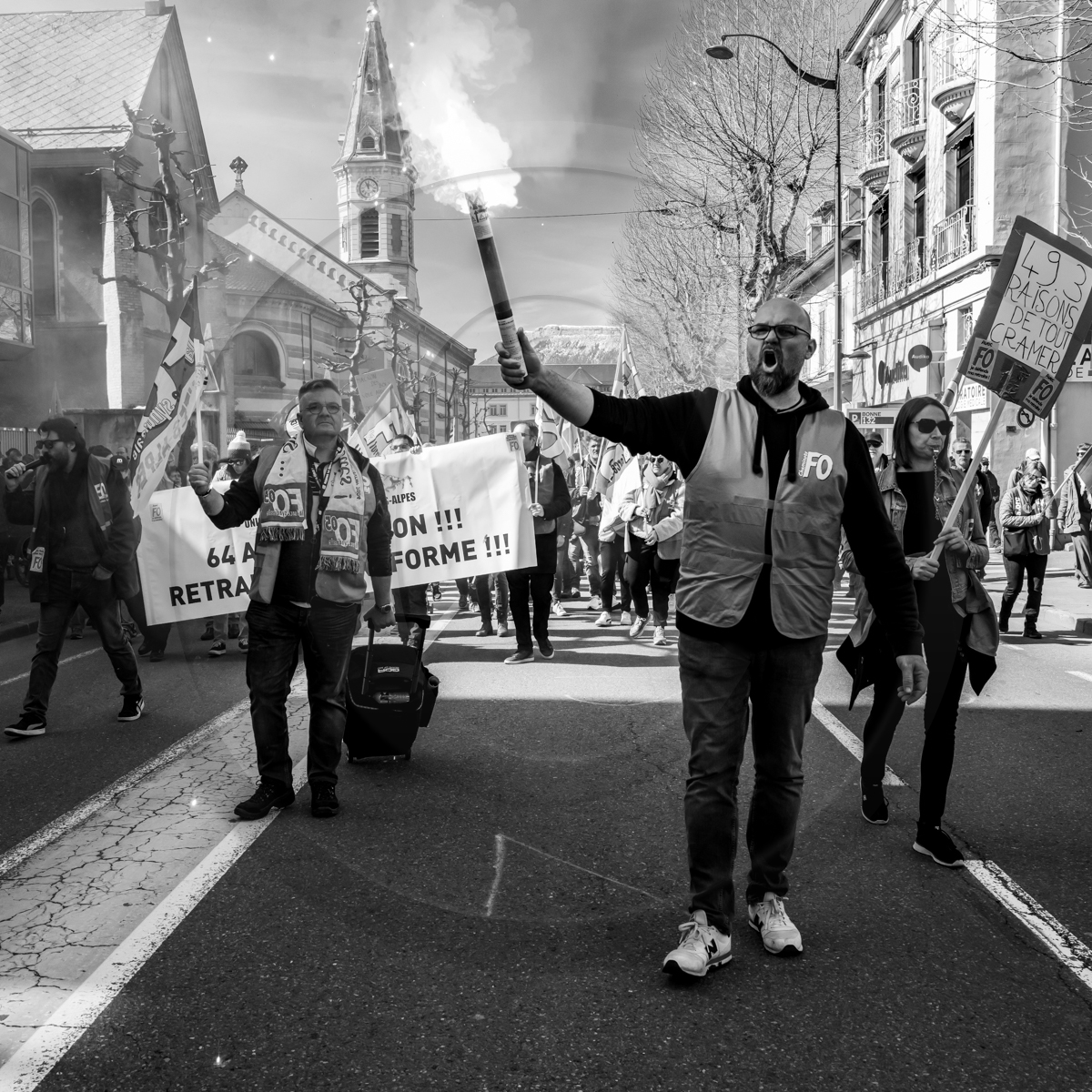 28 mars 2023 : Manifestation contre la réforme des retraites à Gap