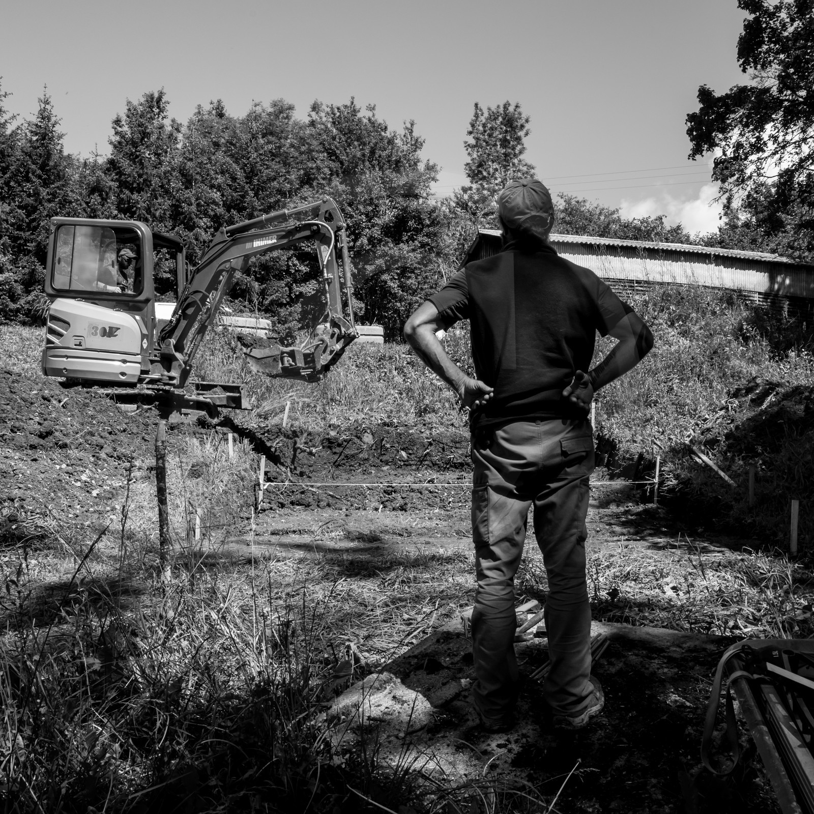 L'installation de la cabane