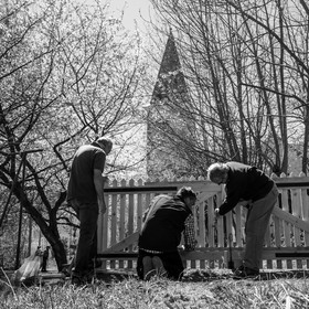 La pose du portail - 17 04 17