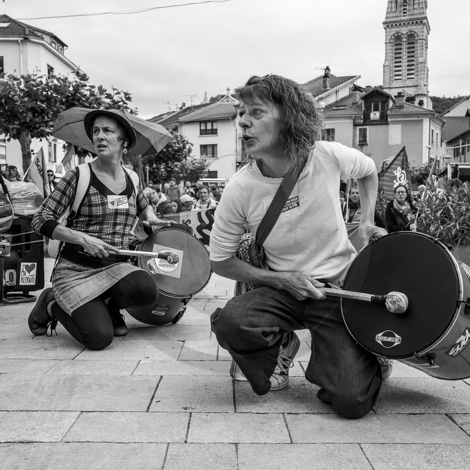 15 juin 2024 - Gap (Hautes-Alpes)- Manifestation contre l'extrême droite