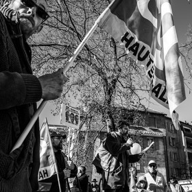 11 février 2023 : Manifestation contre la réforme des retraites à Gap (Hautes-Alpes)