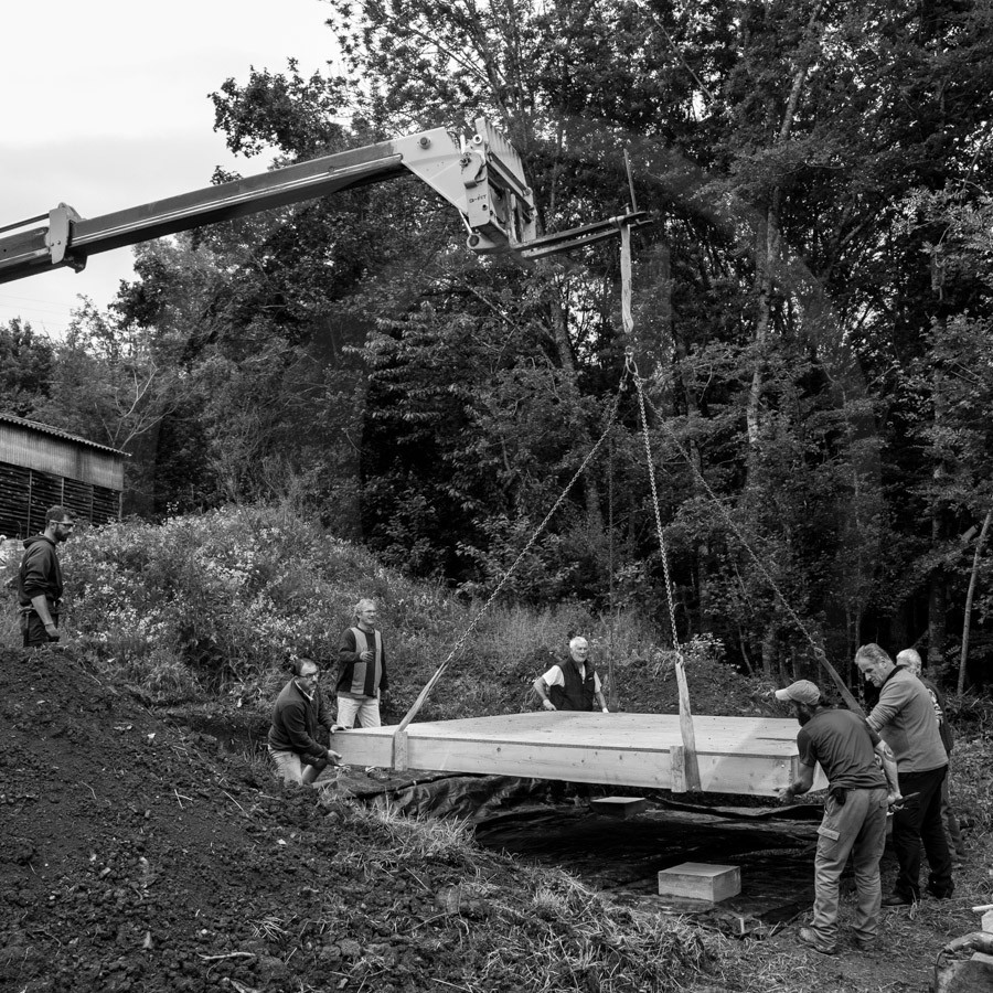 Installation de la cabane
