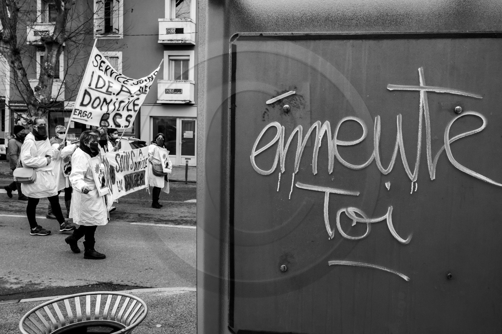 04 février 2021 à Gap (Hautes-Alpes) : Manifestation des soignants oubliés du Ségur de la santé. 04 février 2021 à Gap (Hautes-Alpes) : Manifestation des soignants oubliés du Ségur de la santé.