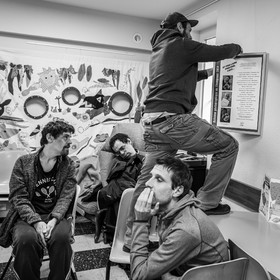 Broderies sur les photographies de Denis Lebioda, jeux, panneaux mon livre préféré, voyage en amérique latine de Claudine et Denis Meyer