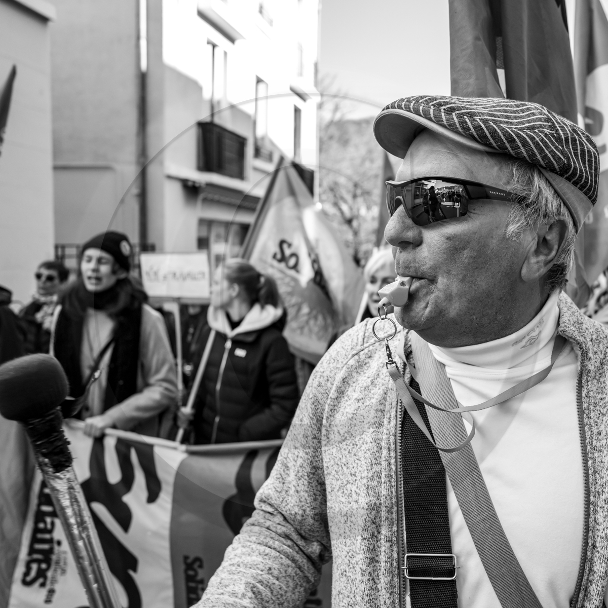 11 février 2023 : Manifestation contre la réforme des retraites à Gap (Hautes-Alpes)